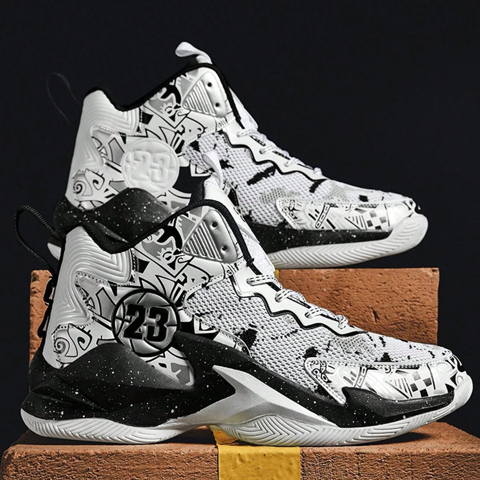 Professional Breathable High-Top Sneakers With Non-Slip & Shock Absorption For Real Summer Sports Action.%010601