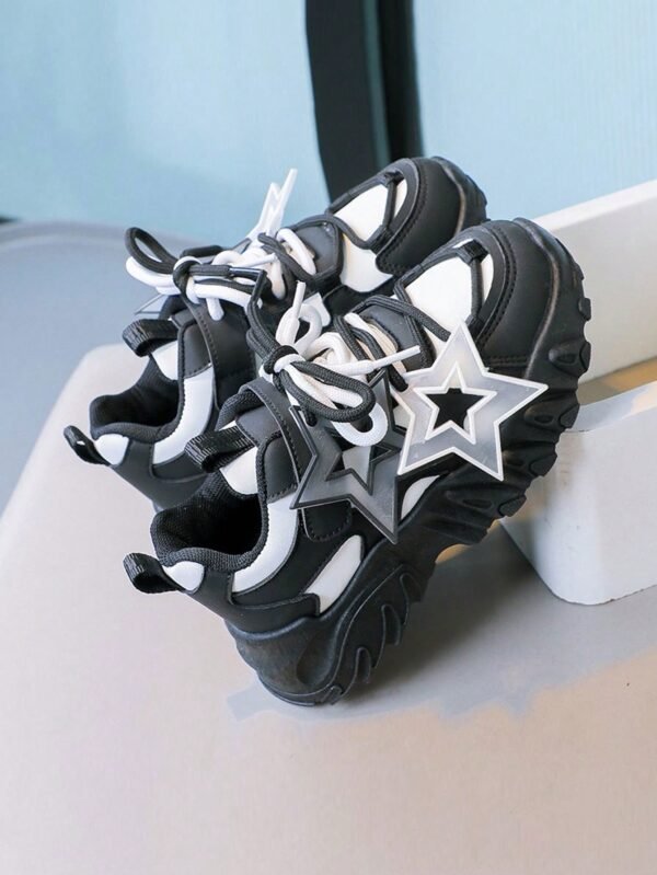 Cute men and women in the fashion star pattern low -level sports shoes, durable and super slippery, all seasons(Not adult size shoes)%010305 - Image 9