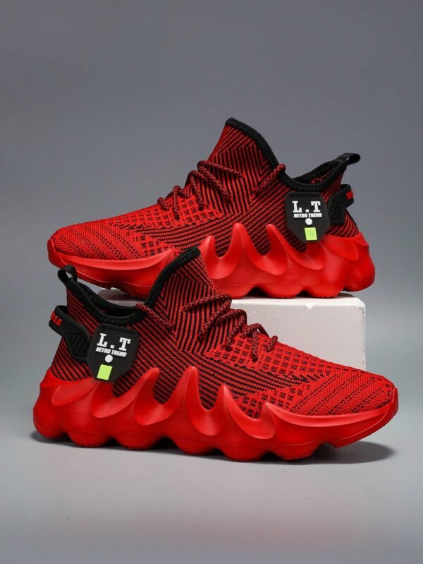 Men's Ultra-Light Flame Shoes Thick-Soled Sports Outdoor Casual Shoes Personalized Four-Season Shoes%010312
