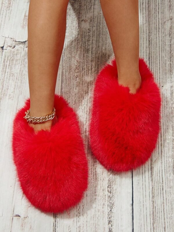 Women Slippers, Plush Lined Indoor Anti-Slip House Slippers For Warm And Quiet Life, Plus Size, Fluffy Slides For Outdoor Fashion%010402 - Image 20