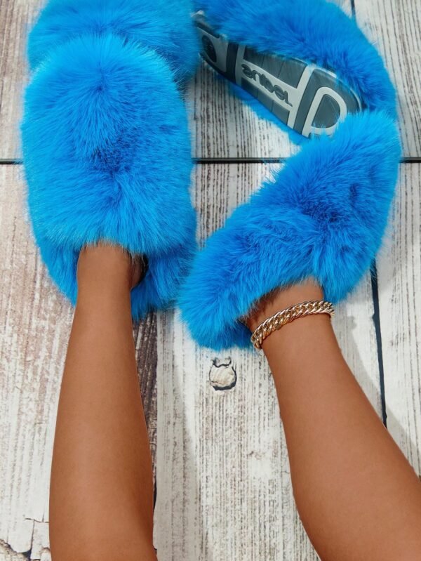 Women Slippers, Plush Lined Indoor Anti-Slip House Slippers For Warm And Quiet Life, Plus Size, Fluffy Slides For Outdoor Fashion%010402 - Image 26
